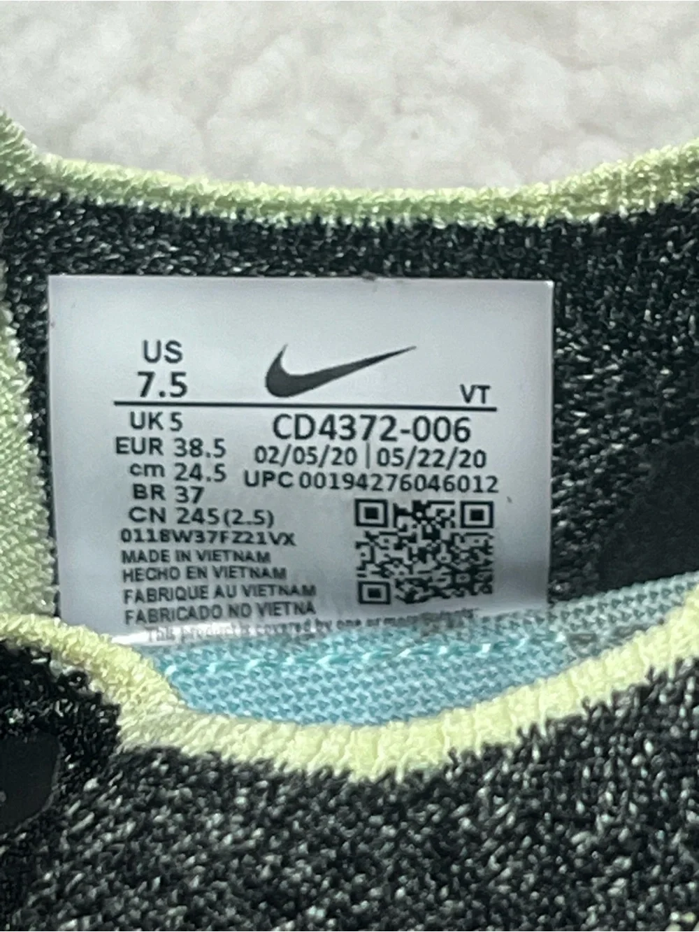 Pre-owned Nike React Infinity Run Flyknit Running Shoes